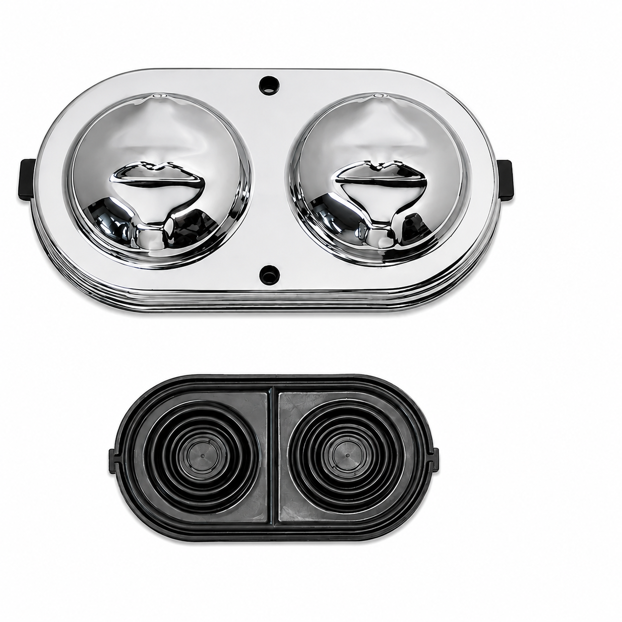Cover Master Cylinder Chrome with Gasket 67-82
