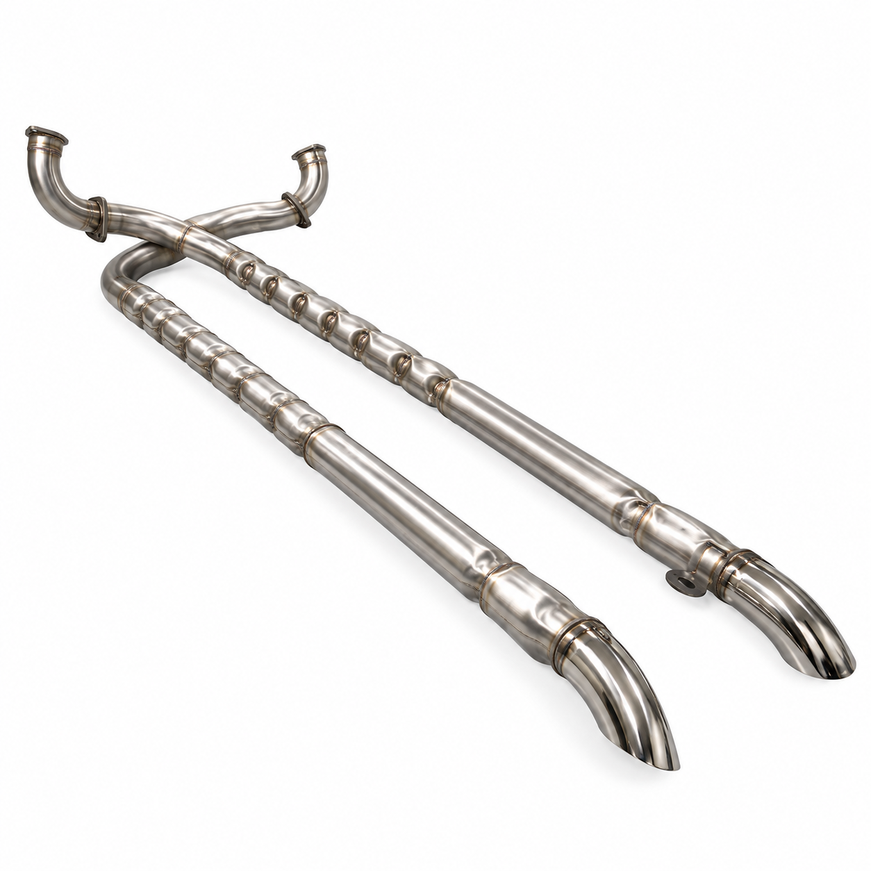 Pipe Set-Exhaust-Side-304 Stainless Steel-Loud Sound-2.5 Inch-Small Block-327-63-65