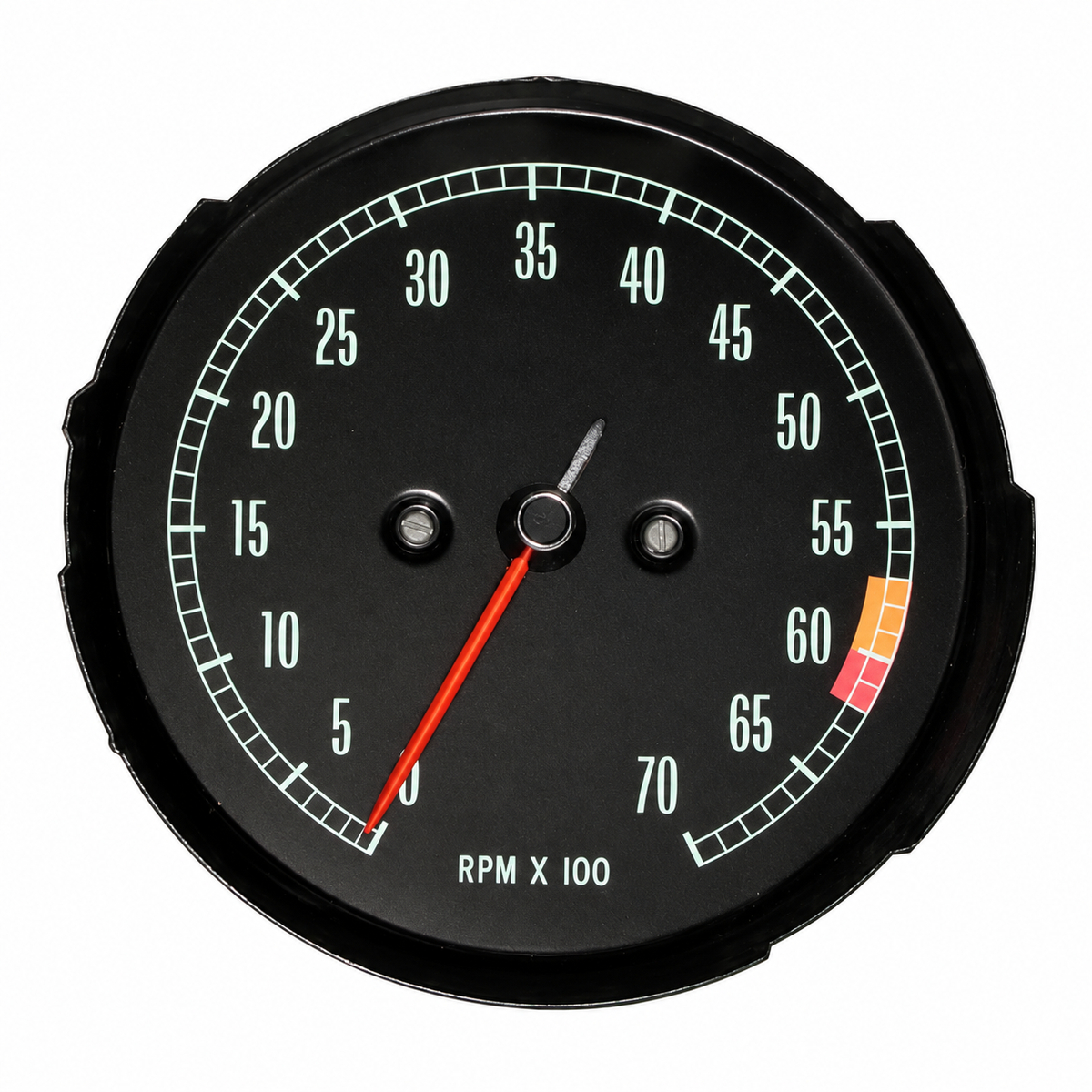 Tachometer Assembly With 6000RPM Red Line 65-67