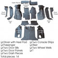 Carpet Set Complete Coupe Cut Pile Poly Back-88-89