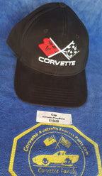 Cap Corvette Crossflag Black