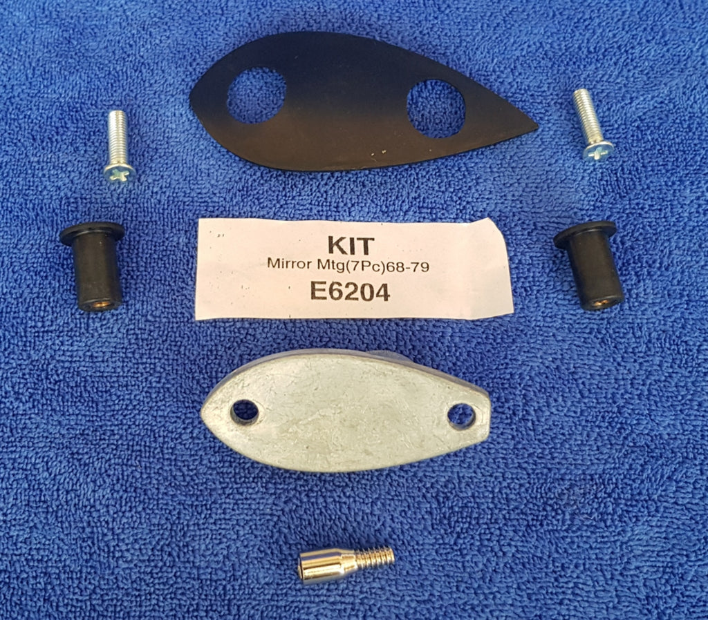Mounting Kit Exterior Rear View Mirror Right Hand-7 Pieces-68-79