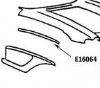 Bonding Strip Fender Press Molded White Right Hand-58-61