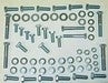 Bolt Kit Front Bumper Replacement-66 Pieces-58-62