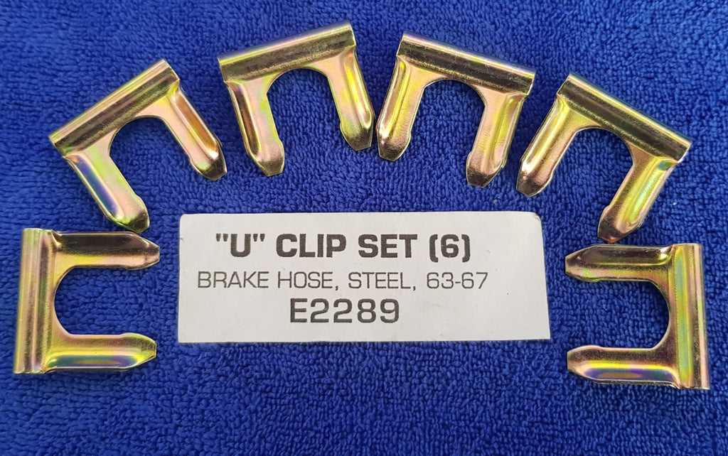 Clip U Brake Hose-6 Pieces-53-96