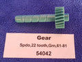 Gear Speedometer Drive Green-22 Tooth-3.70 Rear Nylon-61-81