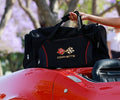 High Quality Corvette Travel Bag With C3 Logo -600 L X 260 W X 280 H Black / Red Trim