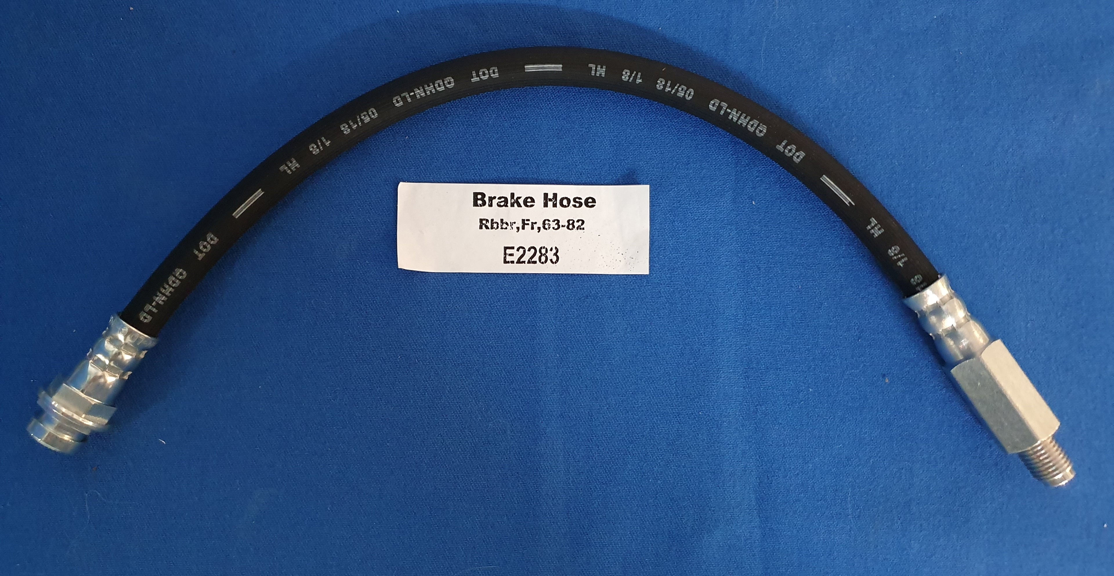 Hose Brake Rubber Front Each-63-82