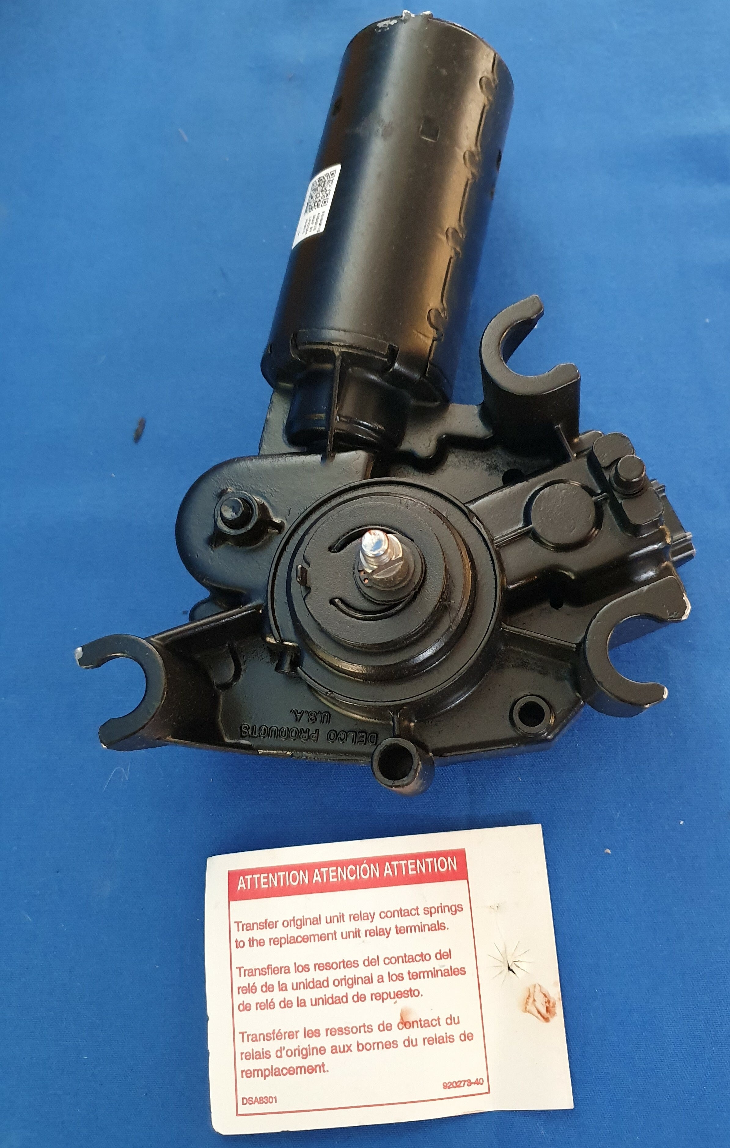 Motor Windshield Wiper Rebuilt-87-96