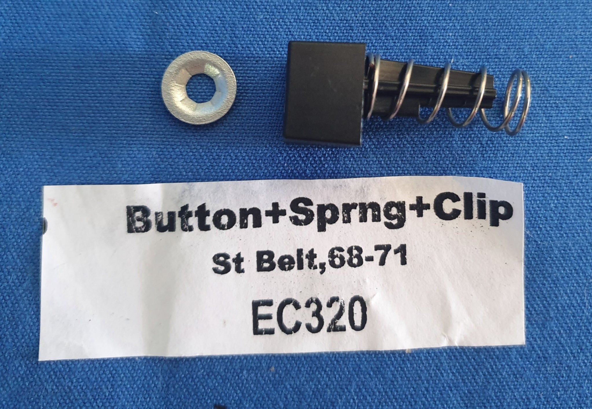 Button,Spring,Clip Seat Belt Assembly-68-71 ( Ec320)