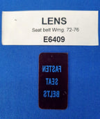 Lens Fasten Seat Belts Warning-72-76