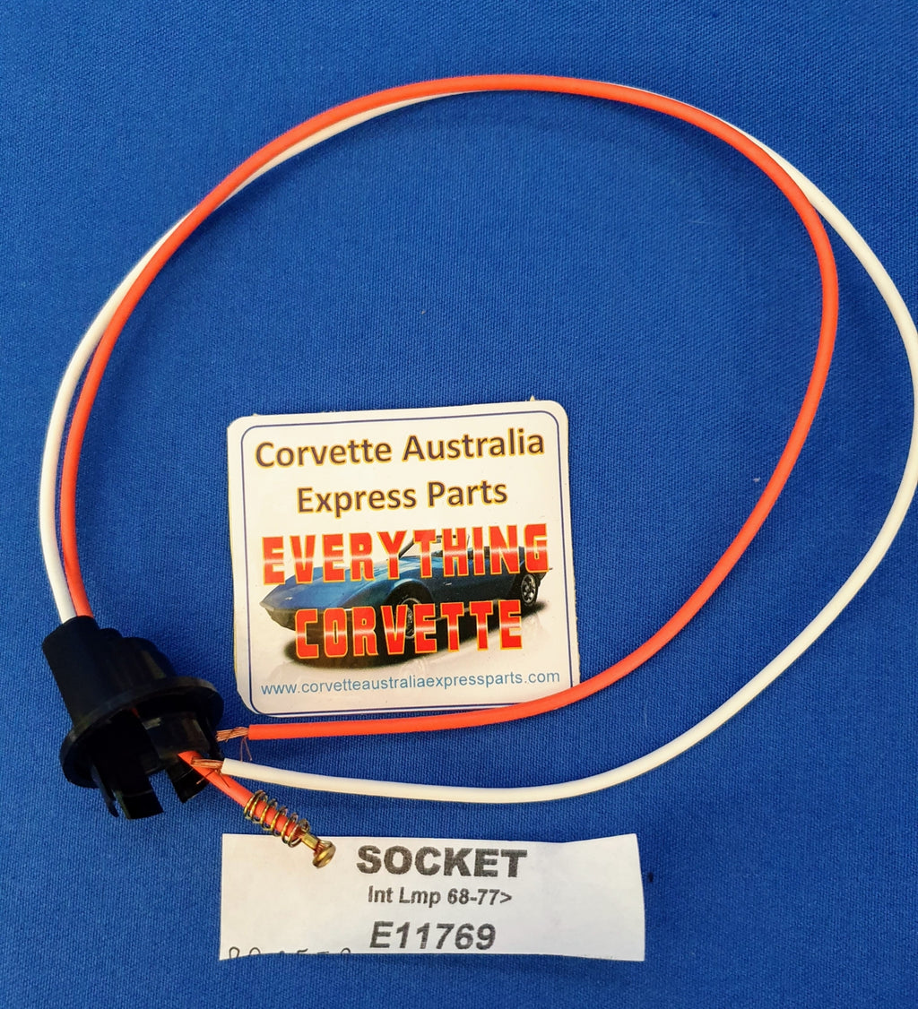 Socket Interior Lamp Bulb Repair Under Dash Courtesy With Pigtail-68-77
