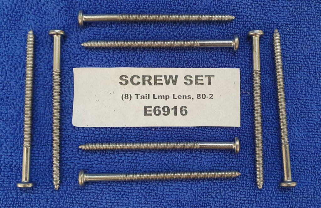 Screw Set Tail Lamp Lens-8 Pieces-80-82