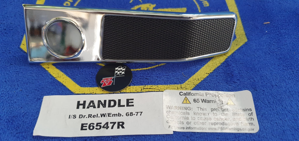 Handle Inside Door Release With Emblem Right-68-77