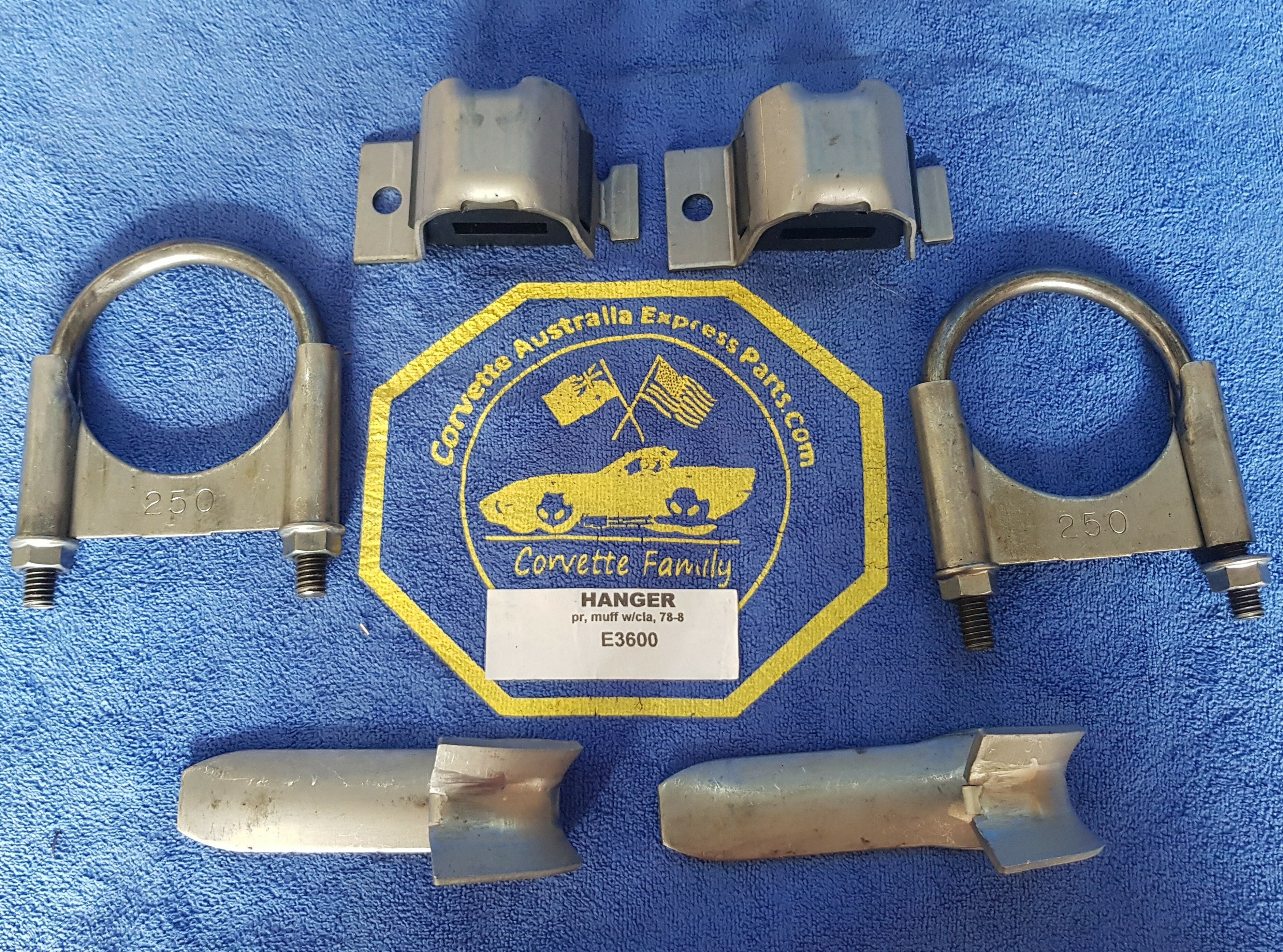 Hanger Kit Muffler Exhaust With Clamps-78-82