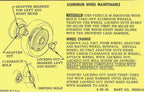 Instructions Aluminum Knock Off Wheels For Glove Box Owners Manual-64-66