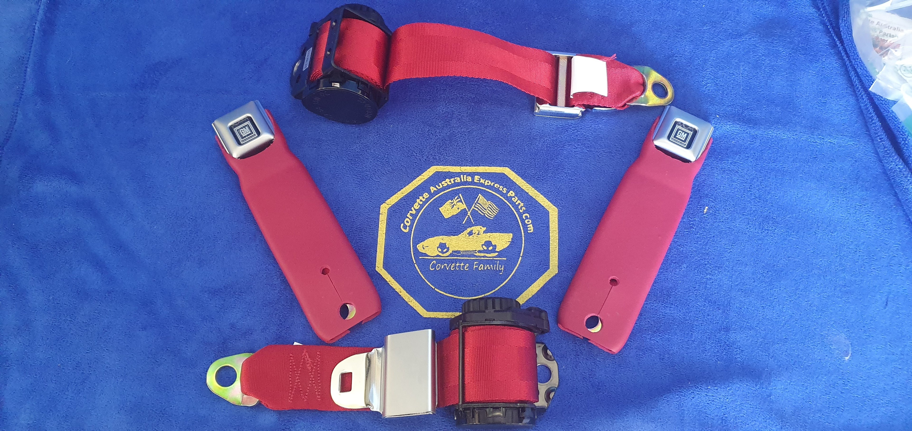 Seat Belt Assembly Direct Fit Reproduction Lap And Shoulder Single Retractor-2 Seats-78-82