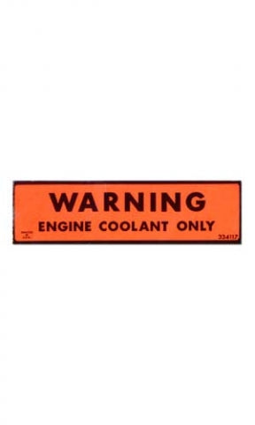 Decal Cooling System Warning-73-77
