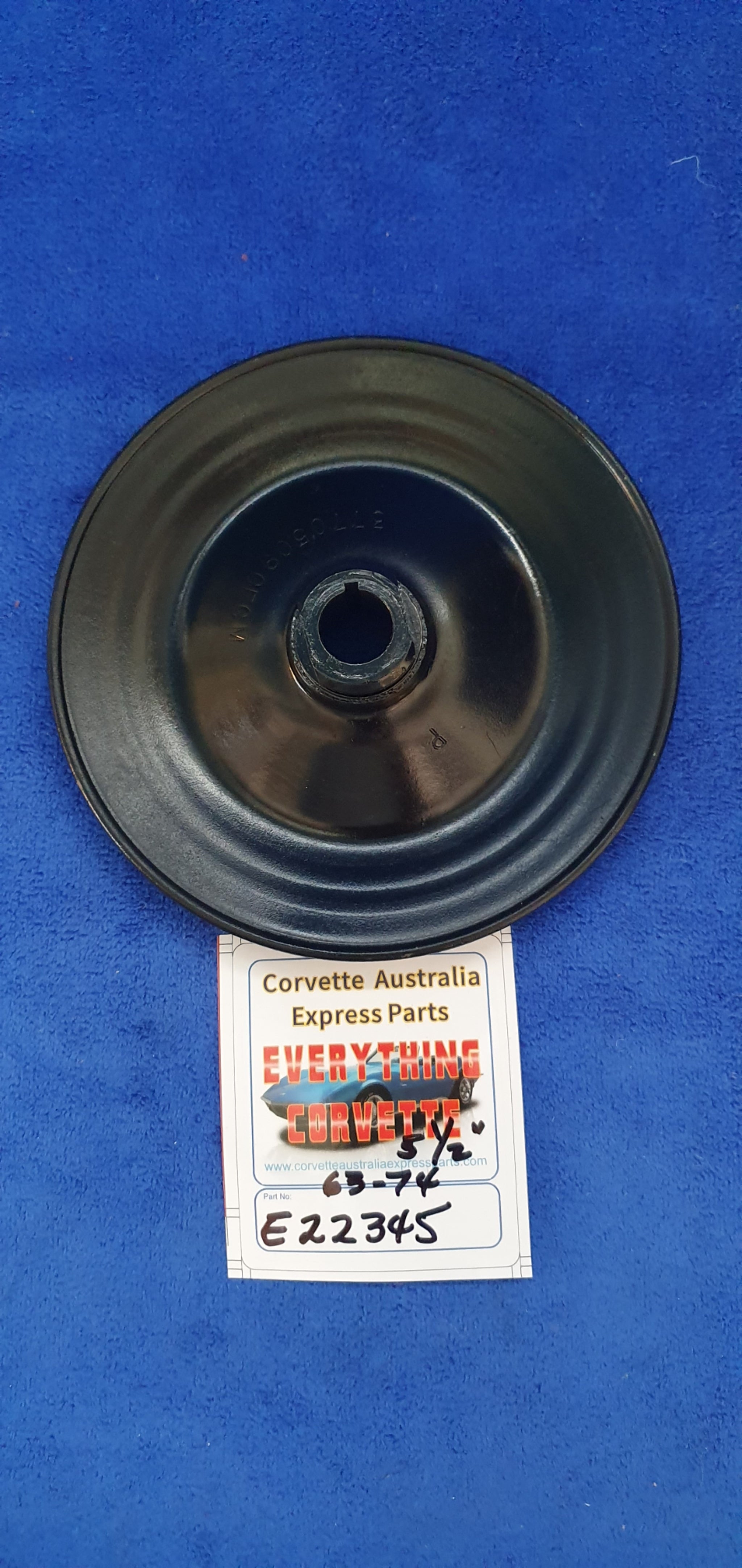 Pulley Power Steering Single Groove Stamped Steel Press Fit With Keyway Reproduction-63-74