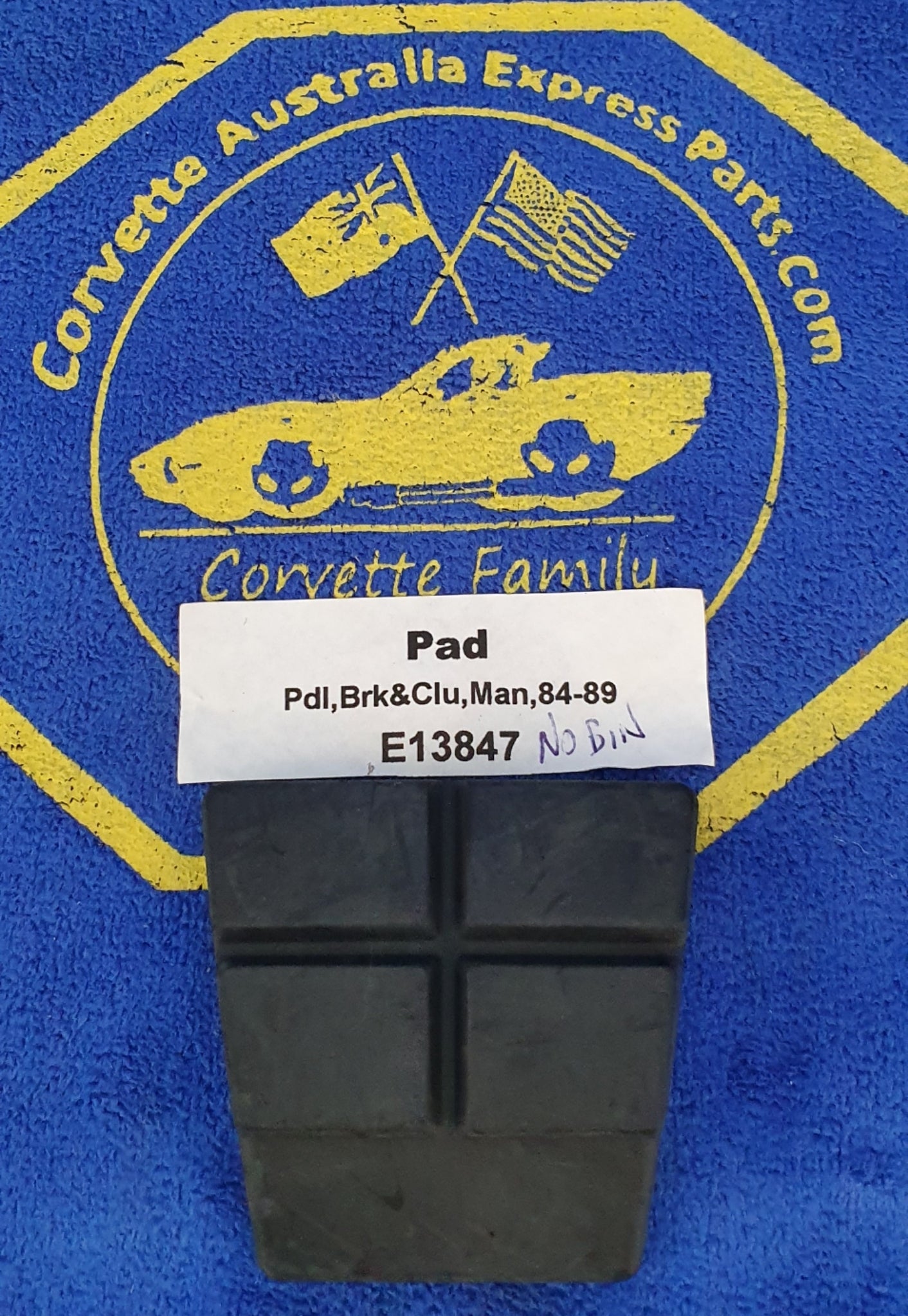 Pad Brake Or Clutch Pedal With Manual Transmission-84-89