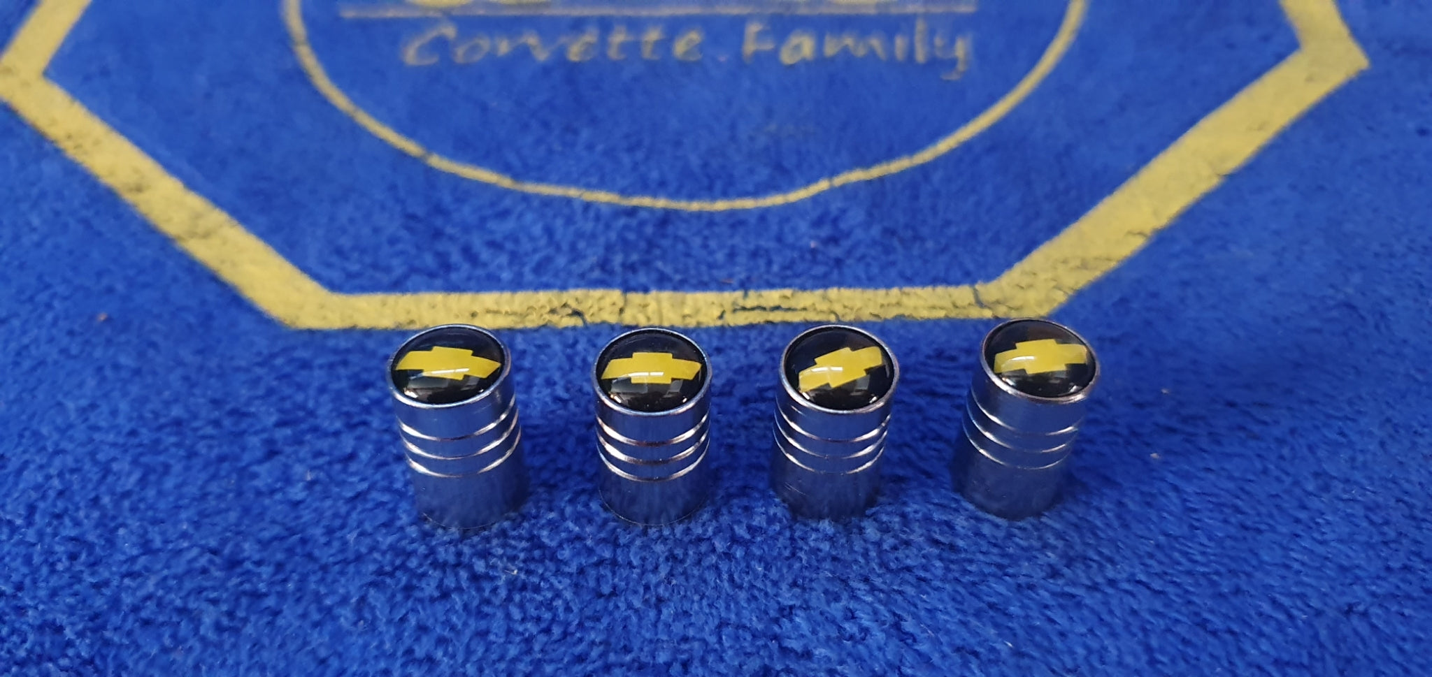Metal Car Wheel Tire Valves Stem Caps Dustproof Covers For Chevy Chevrolet Sting Ray Grand Sport Bondurant 4Pcs