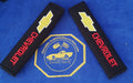 2Pcs/Set Universal Cotton Seat Belt Shoulder Pads Covers Emblems For Chevrolet