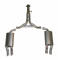 Exhaust System Aluminized Cat Back Dual Muffler-86-90