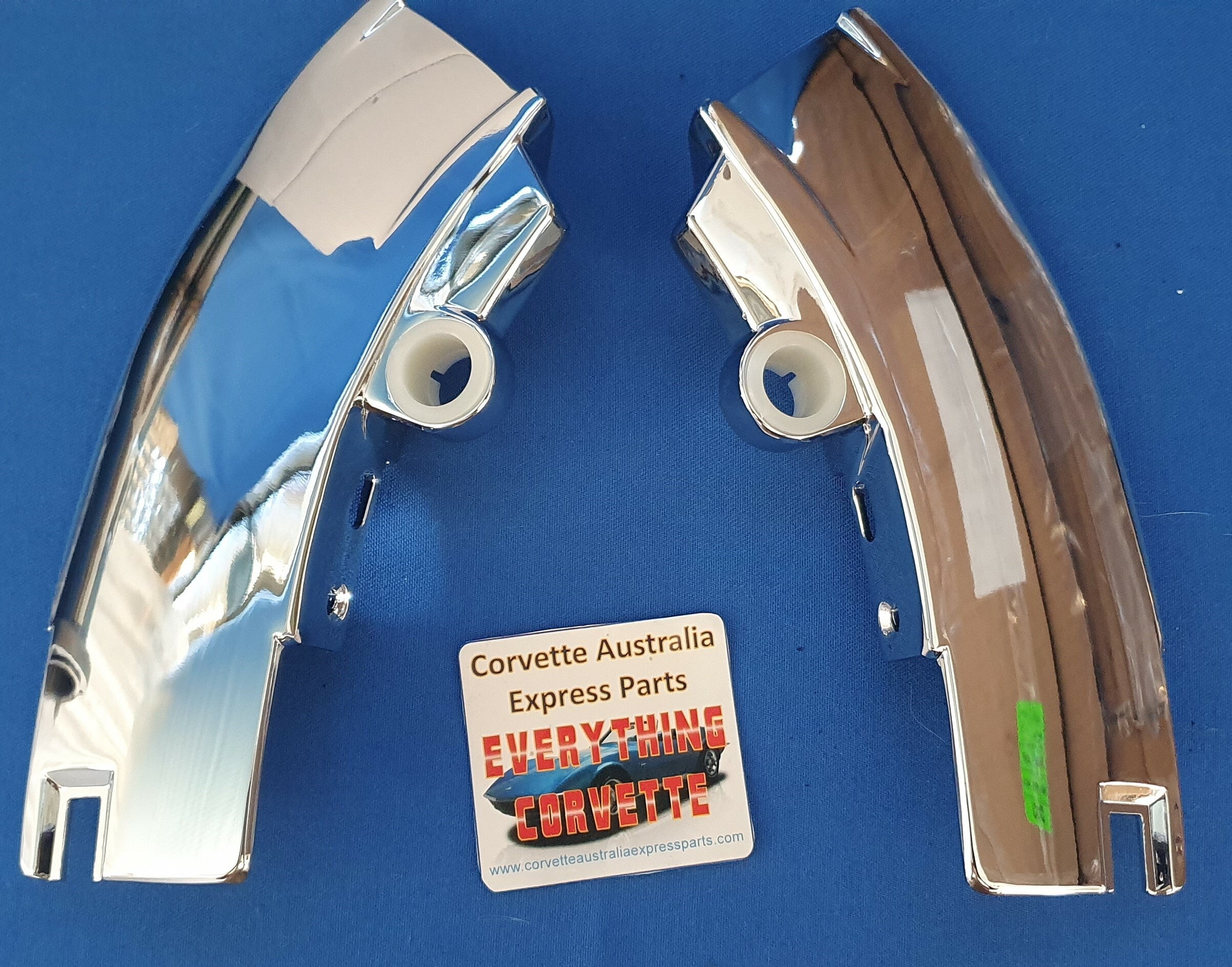 Molding Windshield Header Corner Convertible And T Top Usa Pair-69-76