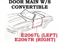 Weatherstrip Door Main Convertible Usa Right-63-67