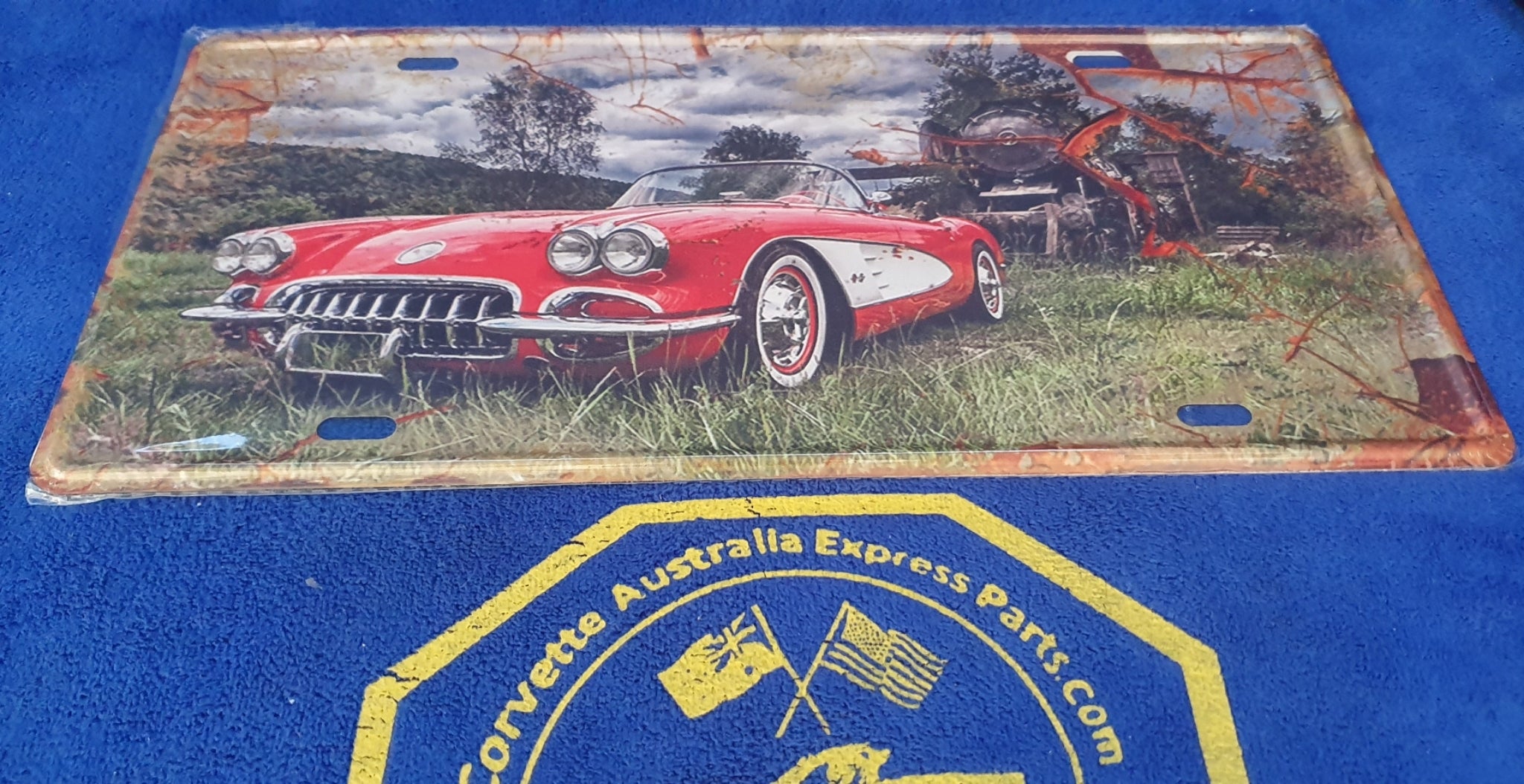 Corvette Metal Poster Wall Decoration