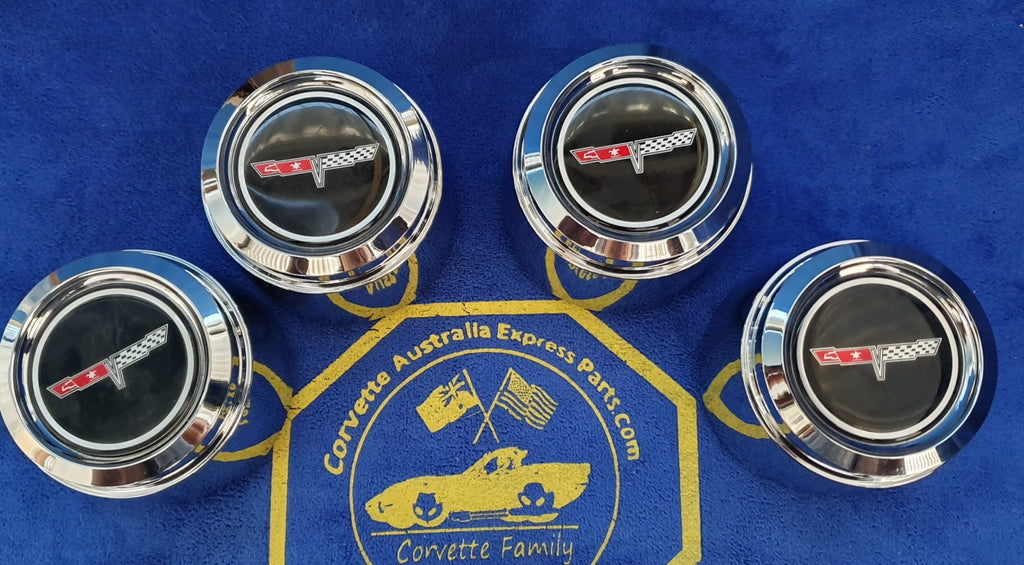 Cap Set Center Aluminum Wheel With Emblem Replacement Plastic-4 Pieces Usa-80-81