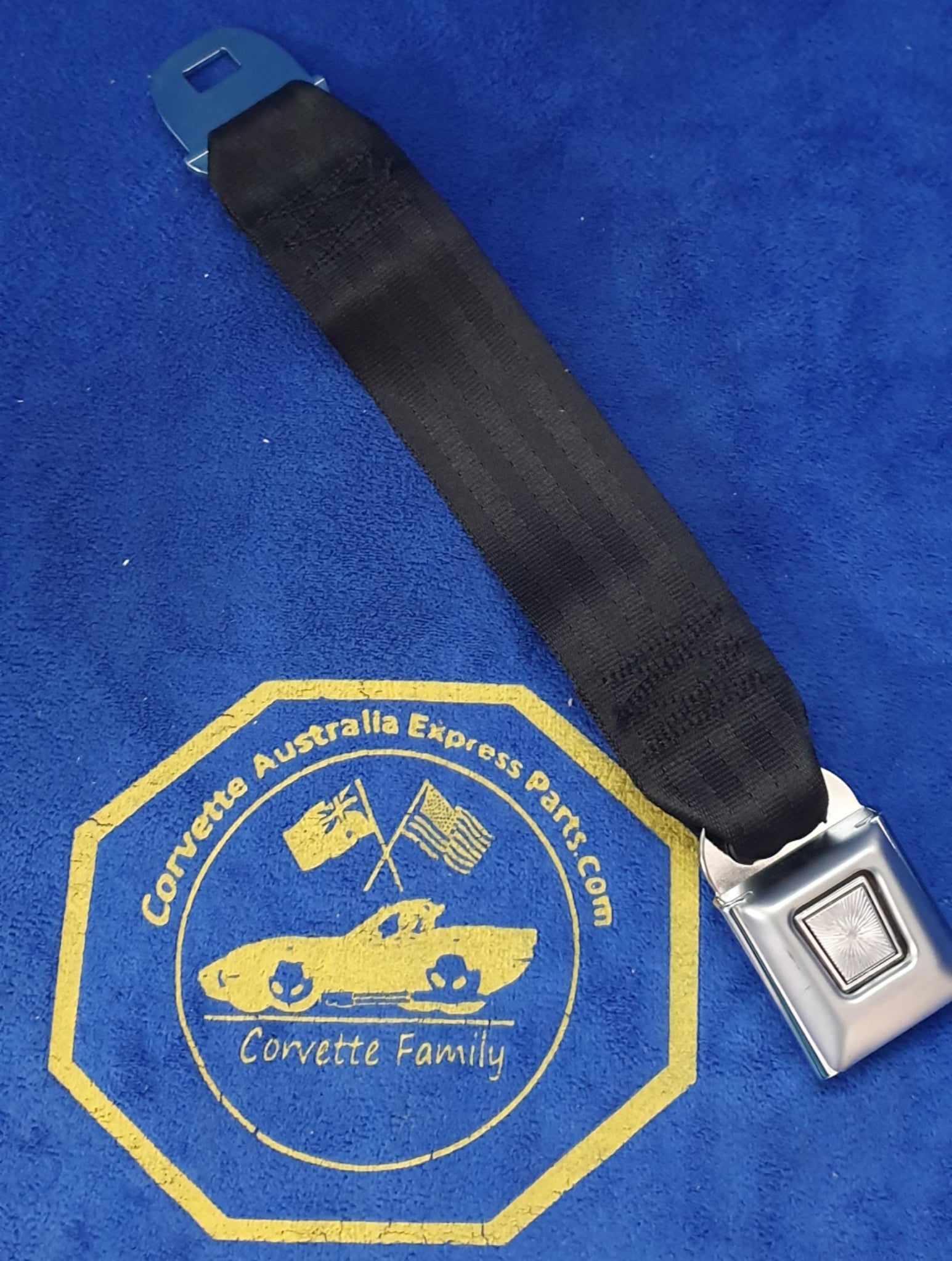 Extension Seat Belt With Metal Buckle-12-Black-7 Panel Webbing Each-68-96