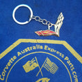 Corvette Emblem Alloy Metal Car Keychain Decorative Key Ring For Corvette