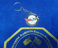 Corvette Emblem Alloy Metal Car Keychain Decorative Key Ring For Corvette 25 Anniversary