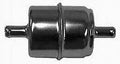 Chrome Steel Fuel Filter 3/8" Push On Inlet & Outlet