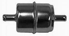 Chrome Steel Fuel Filter 3/8" Push On Inlet & Outlet
