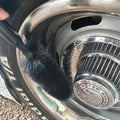 Car Wash Tool Car Tire Brush Special Wheel Brush Cleaning And Cleaning Supplies Tool Steel Ring Brush Black