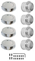 Wheel Kit Aluminum Wheel-4 Adaptors-4 Wheel Caps Installation Kit-84-87