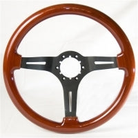 Wheel Steering Mahogany Black 3 Spoke With Tilt And Tele Exc 76-69-82
