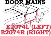 Weatherstrip Door Main Convertible Usa Left-69-75