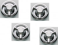 Cap Set Wheel Center Base With Straight Ear Spinner For Rally Wheels-4 Pieces-67-82