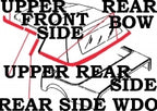 Weatherstrip Kit Convertible Soft Top Usa-7 Pieces-86-96