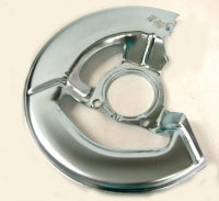 Shield Brake Backing Left Front Silver-65-75