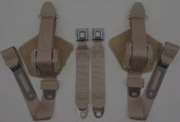 Seat Belt Set Single Retractor Starburst Buckle-84-96