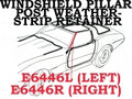 Retainer Weatherstrip Windshield Post With Clip Pair-77-82