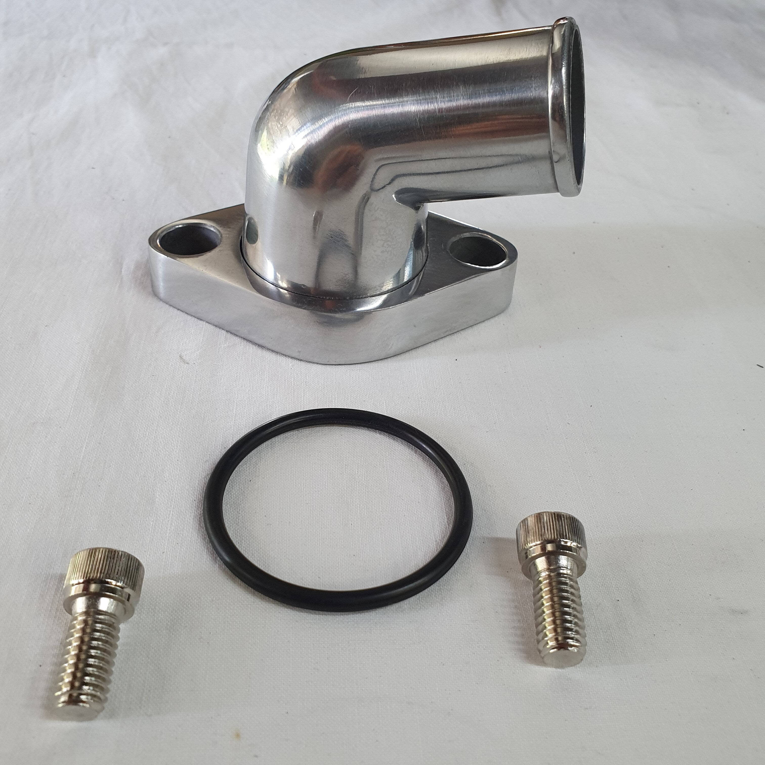 Corvette 283 327 350 Chrome Aluminum Swivel Thermostat Housing 15 Deg