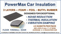 Insulation Kit Powermax Heat & Sound Floor Pack 4 X Sheets 460 X 800Mm 1.47 M2 Cars/Pickups Require 1-4 Packs Pmi201