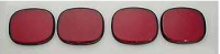 Lens Taillight Bubble Red-4 Piece-91-96