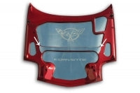 Center Brace Hood Panel Polished Stainless Steel-97-04