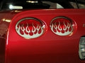 Grille Tailight Polished Stainless Steel Flame Style-4 Pieces-97-04